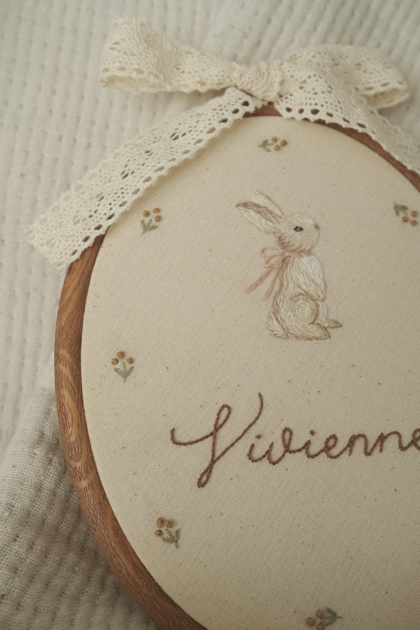 Bunny in Oval Hoop