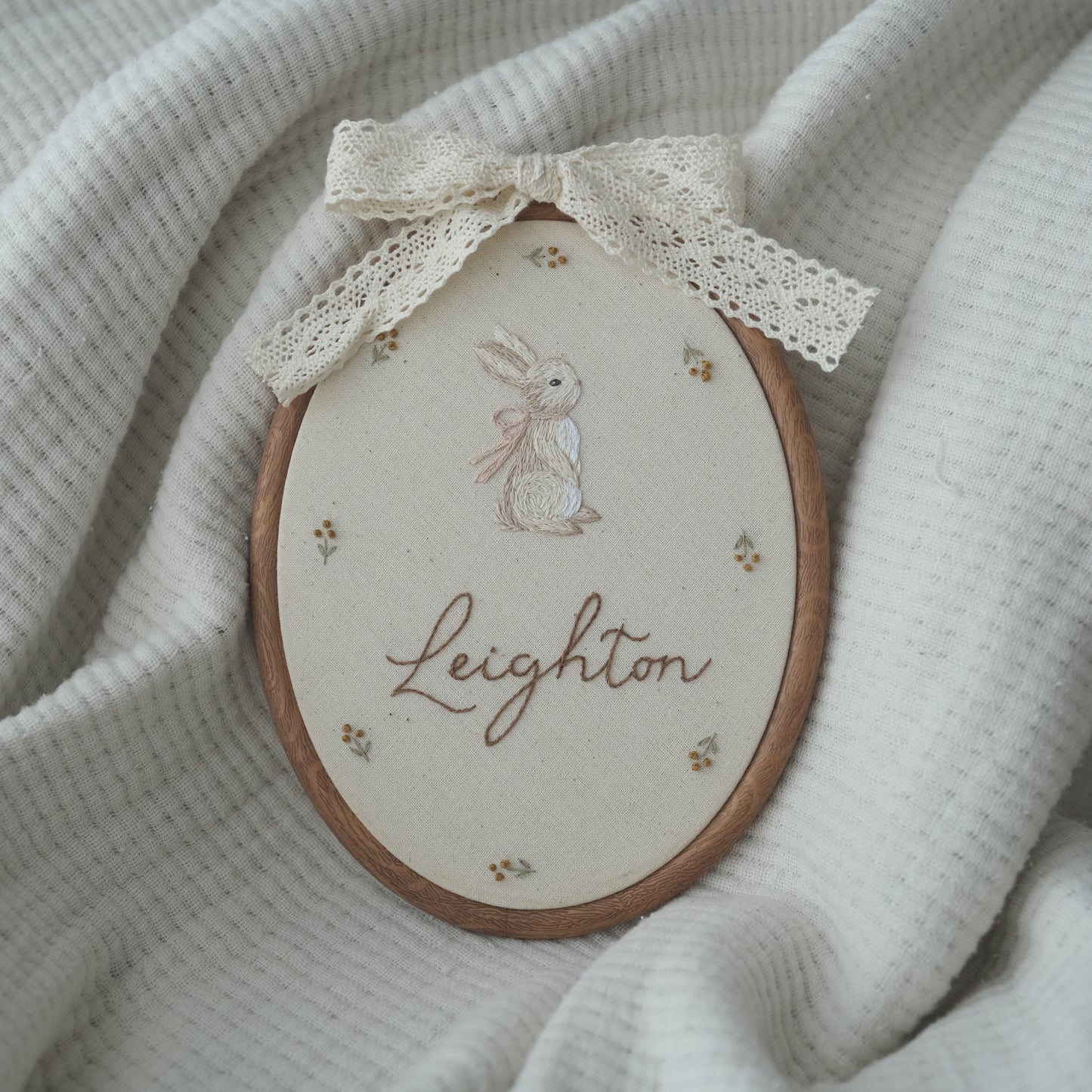 Bunny in Oval Hoop