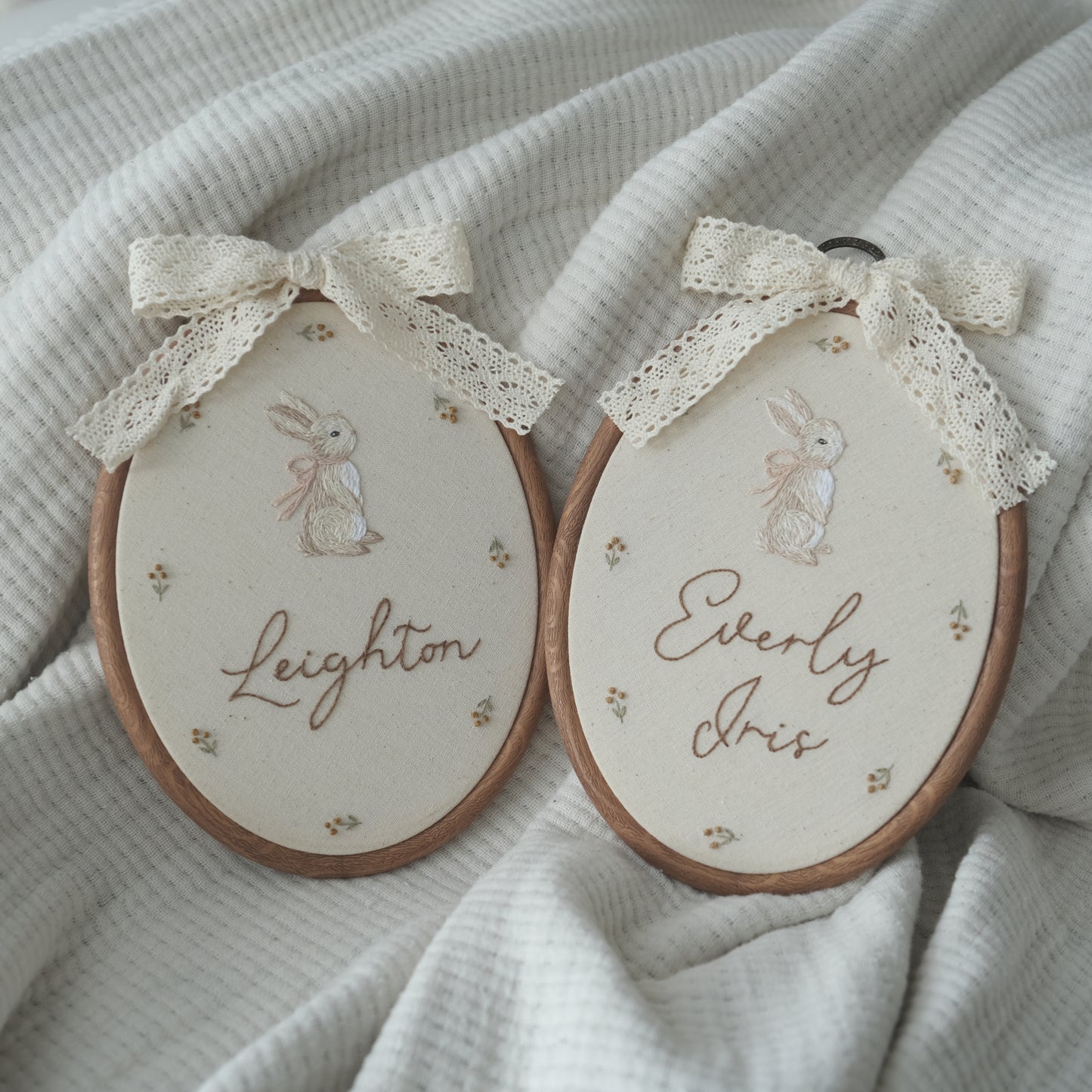 Bunny in Oval Hoop