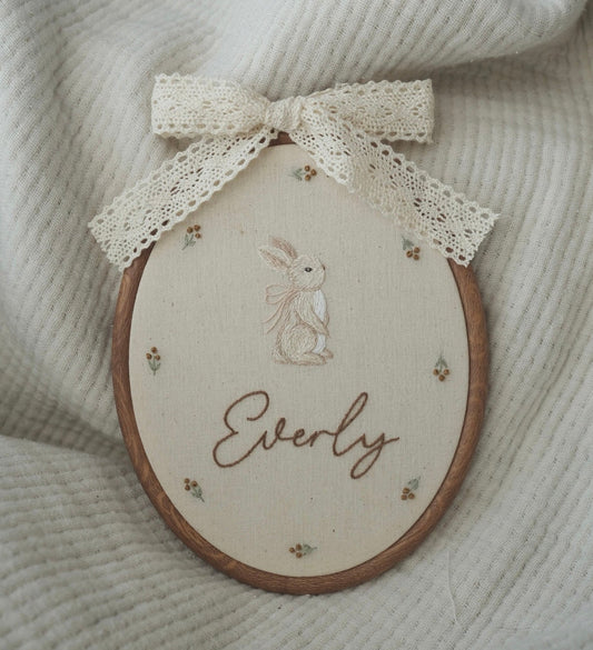 Bunny in Oval Hoop