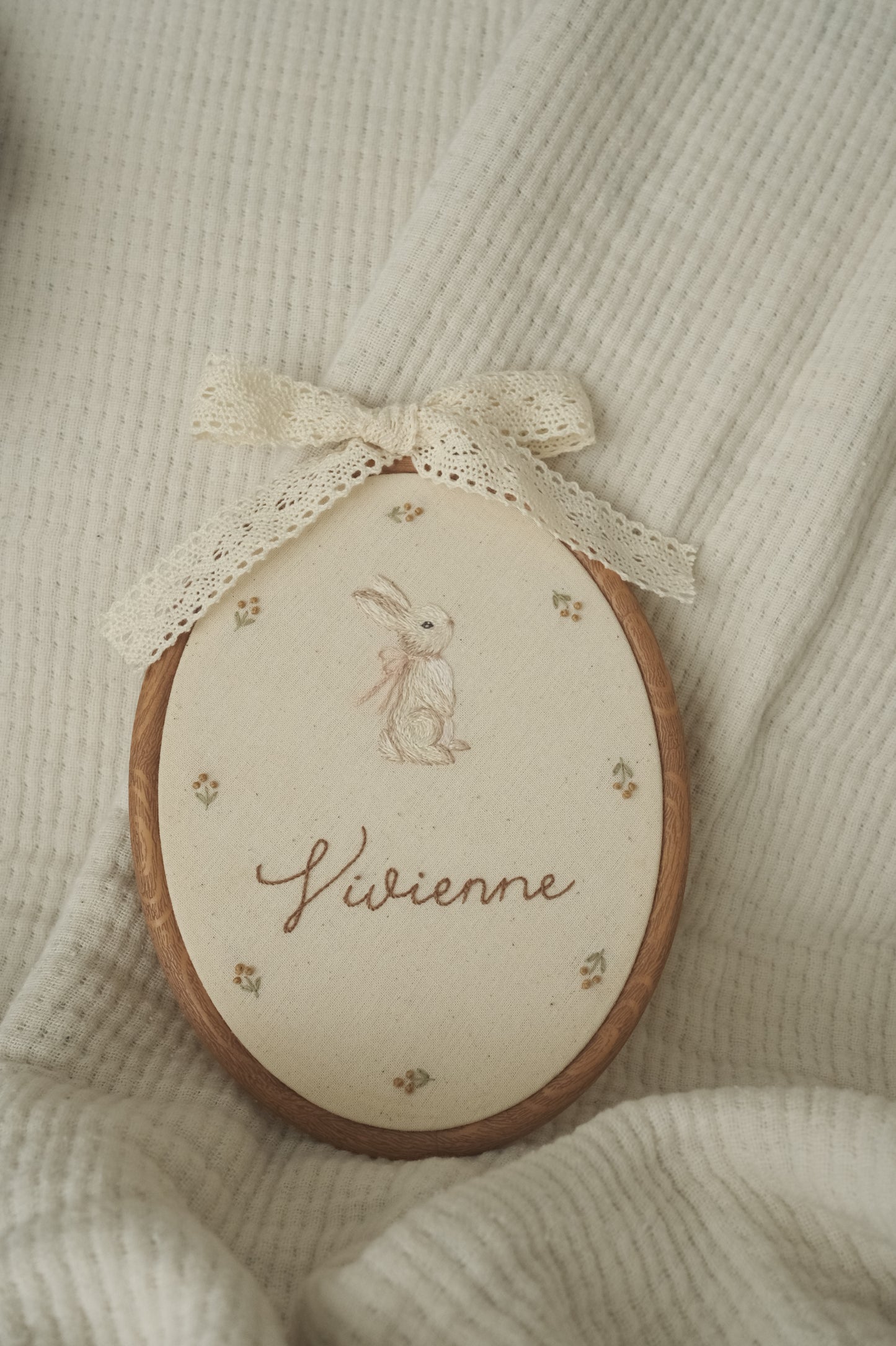 Bunny in Oval Hoop