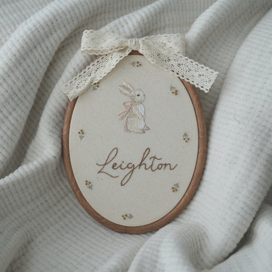 Bunny in Oval Hoop
