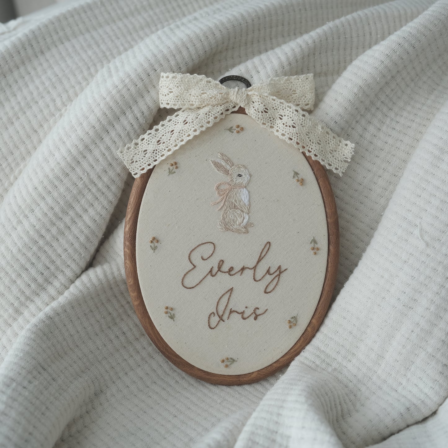 Bunny in Oval Hoop